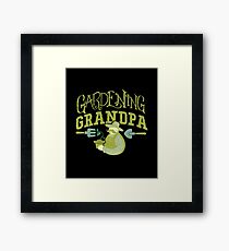 Gardening Grandpa Horticulture Hobby Apparel and Gifts Framed Print