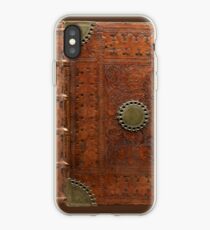 Ancient leather & brass book cover, Nuremberg 1477 iPhone Case