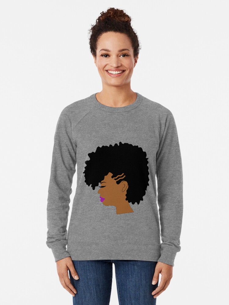 Curly Afro Girl With Shaved Sides Edgy Hairstyle Lightweight