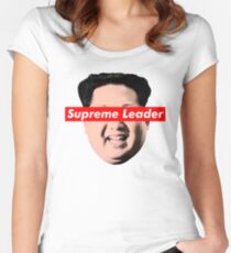 Oberste Führer Un - Kim Jong Un Parodie T-Shirt Tailliertes Rundhals-Shirt