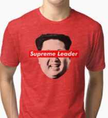 Supreme Leader Un - Kim Jong Un Parody T-Shirt Tri-blend T-Shirt