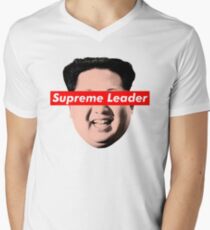 Supreme Leader Un - Kim Jong Un Parody T-Shirt Men's V-Neck T-Shirt