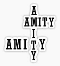 Amity - Black Sticker