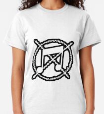 Noise Not Music White Outlined Classic T-Shirt