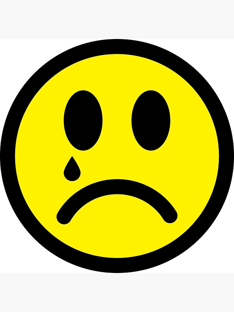 "Sehr trauriger Smiley" Fotodruck von Ukubach Redbubble