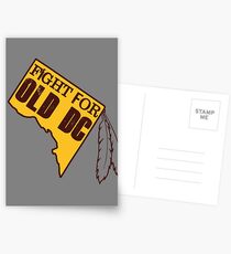 Redskins - Fight for Old DC Postcards