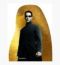 Keanu Reeves in Matrix Reloaded Photographic Print