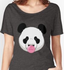 Panda and bubble gum Women's Relaxed Fit T-Shirt
