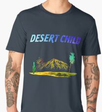 Desert Child t shirt watercolor style Palms Cactus Mountains Men's Premium T-Shirt