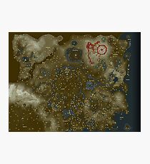 Zelda: Breath Of the Wild Map (item locations) Photographic Print