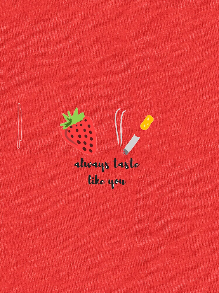 "Strawberries and Cigarettes Love, Simon Troye Sivan Lyrics" Tshirt by