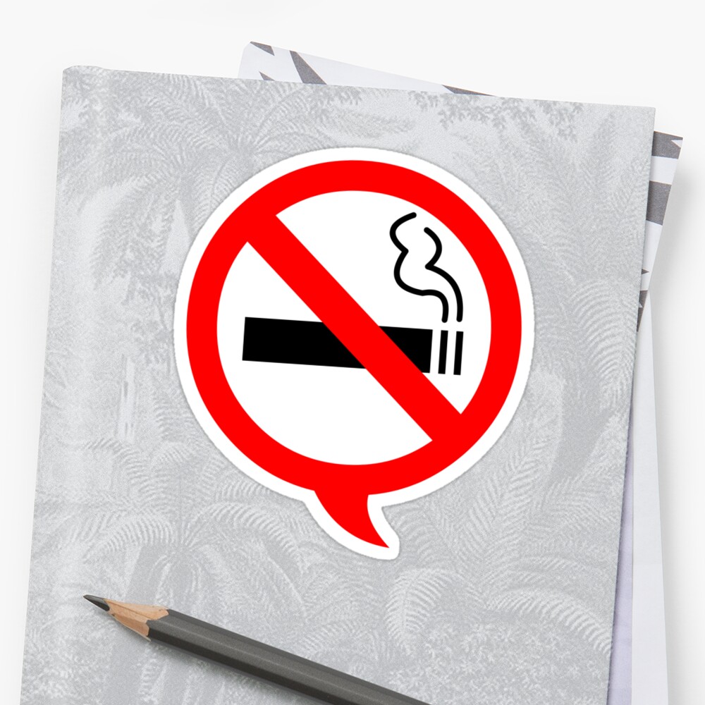 Say No To Cigarettes Stickers By Beerman Redbubble