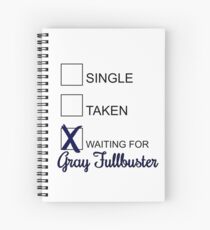 Waiting For: GRAY FULLBUSTER Spiral Notebook