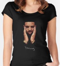 Drke Drizzy Rapper Moasiac T Shirt Women's Fitted Scoop T-Shirt