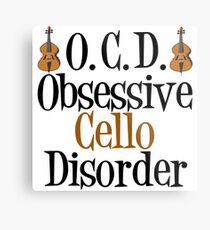 Obsessive Cello Disorder Metal Print