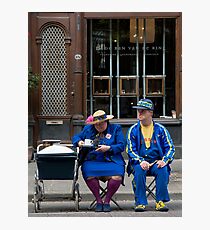 Waiting for the parade Photographic Print