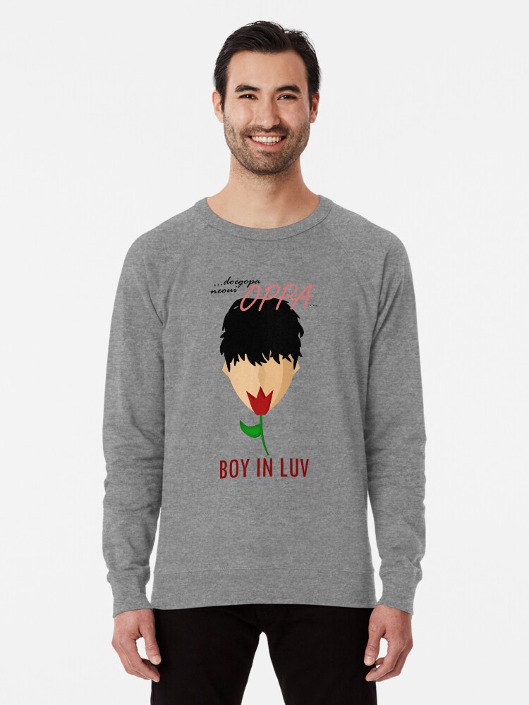 Bts Boy In Luv Mv Inspired Oppa Lightweight Sweatshirt By