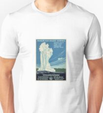 Vintage Yellowstone Travel Poster Unisex T-Shirt