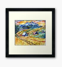 Colorful Colorado High Framed Print
