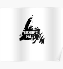 Bishops Falls, Newfoundland Silhouette Poster