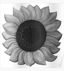 Painted Sunflower Poster