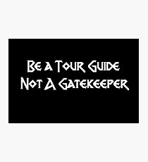 Tour Guide - Inclusivity Photographic Print