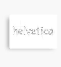Helvetica Canvas Print