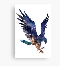 Eagle Space Art Canvas Print