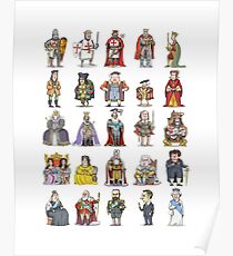 British Monarchs Poster