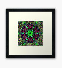 Green Trippy Time Framed Print