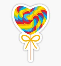 Valentine's Day Heart, candy, lollipop Sticker
