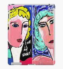 Love is my Name Italian Recycled Train Ticket Pop Art Portrait iPad Case/Skin