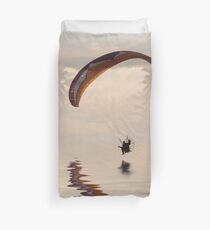 Powered paraglider Duvet Cover