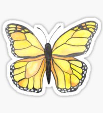 Yellow Butterfly Sticker