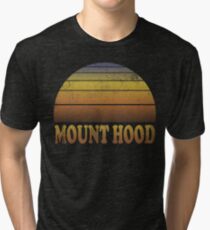 Vintage Mount Hood Sunset Shirt Tri-blend T-Shirt