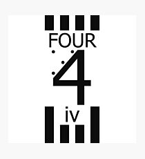 Number four, 4, iv Photographic Print