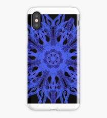 Blue Ribbon Mandala iPhone Case