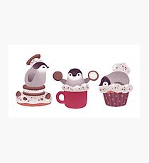 Cookie & cream & penguin Photographic Print