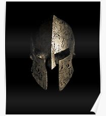 Casque spartiate guerrier spartiate Poster