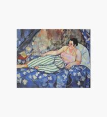 Vintage Suzanne Valadon 1923 - The Blue Room Fine Art Art Board Print