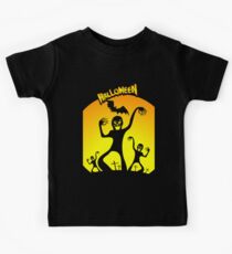 Spirits on Halloween night Kids Tee
