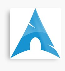Arch Linux Metal Print