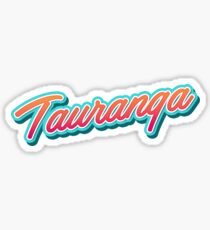 Tauranga Typo Sticker