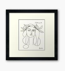 Picasso Sketch Framed Print