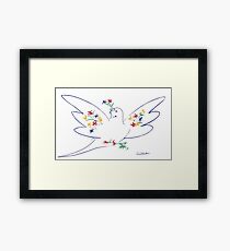 Taube des Friedens Picasso Gerahmtes Wandbild