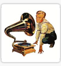 Grandad Listening to Dubstep - Colorized 1933 Sticker