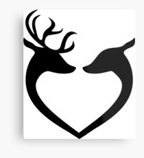 I Love You My Deer Metal Print