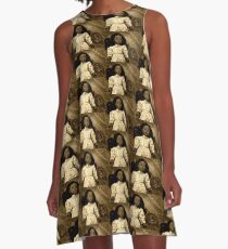 Sepia Doll and Tea A-Line Dress