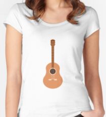Guitar illustartion Women's Fitted Scoop T-Shirt