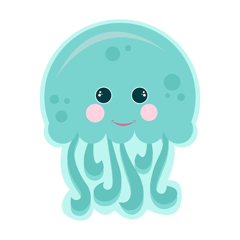 "Cute jellyfish illustration " by KiraBalan Redbubble